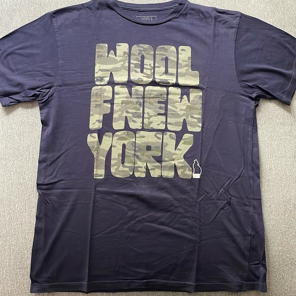 Wolf NY Camo/Navy Tee Size M